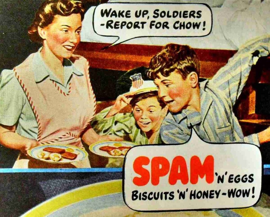 Vintage SPAM poster.