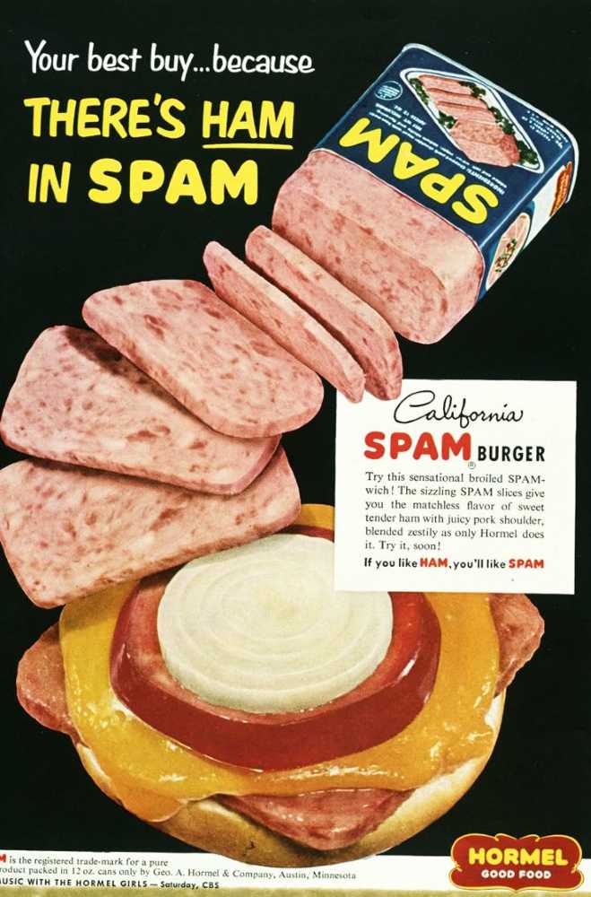 Vintage SPAM poster.