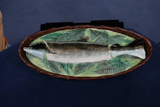 Majolica Fish Tureen attributed to George Jones & Sons, ca. 1870